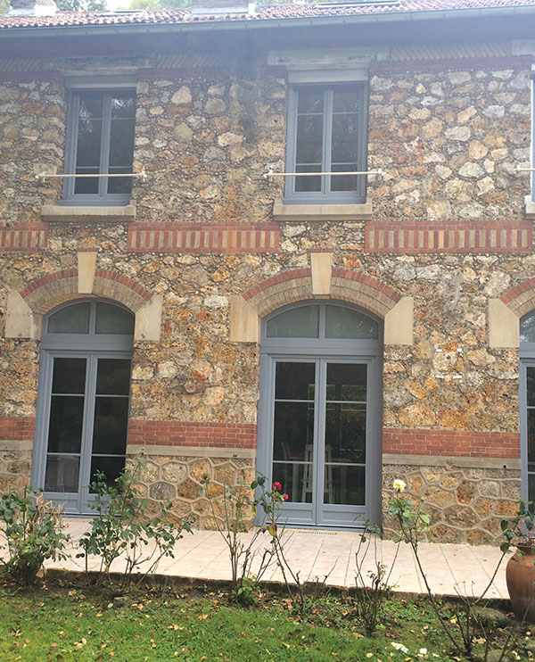 PVC laqué et panneau aluminium